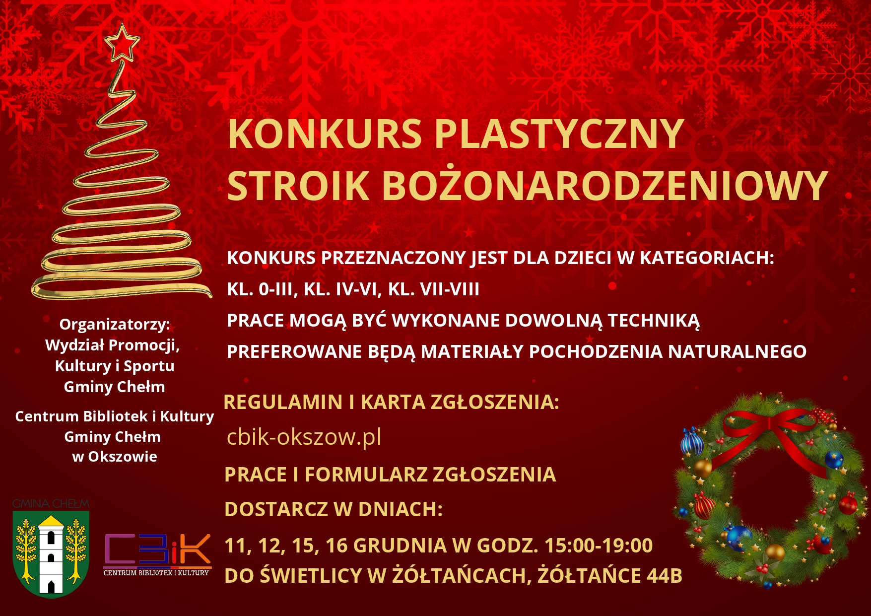 Plakat konkursu plastycznego